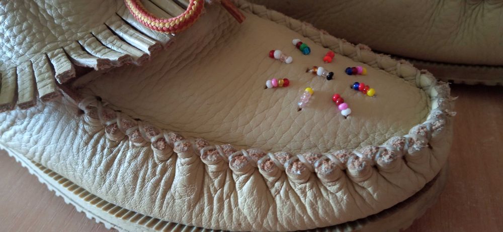 Дамски обувки Ръчно изработени мокасини естествена кожа размер 38