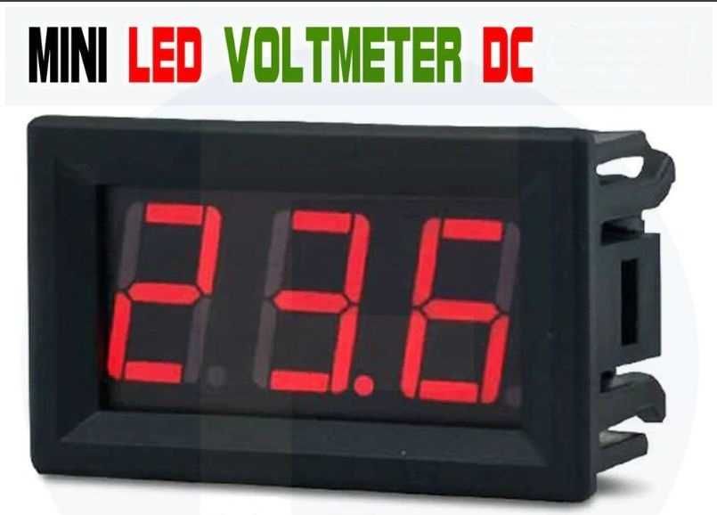 Set 5 buc Voltmetru DC 12V digital panou solar auto redresor max 30 V