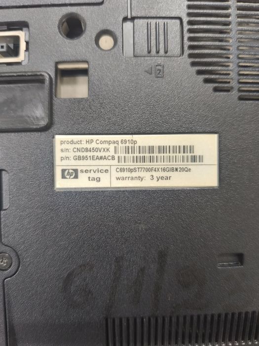 Ноутбук HP compaq 6910p