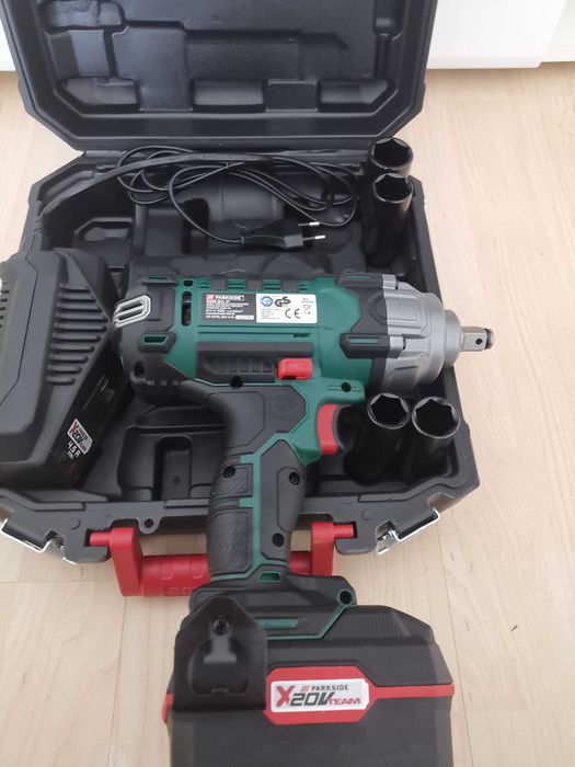 НОВ Немски Акумулаторен Гайковерт Parkside 400 Nm 20V Германия