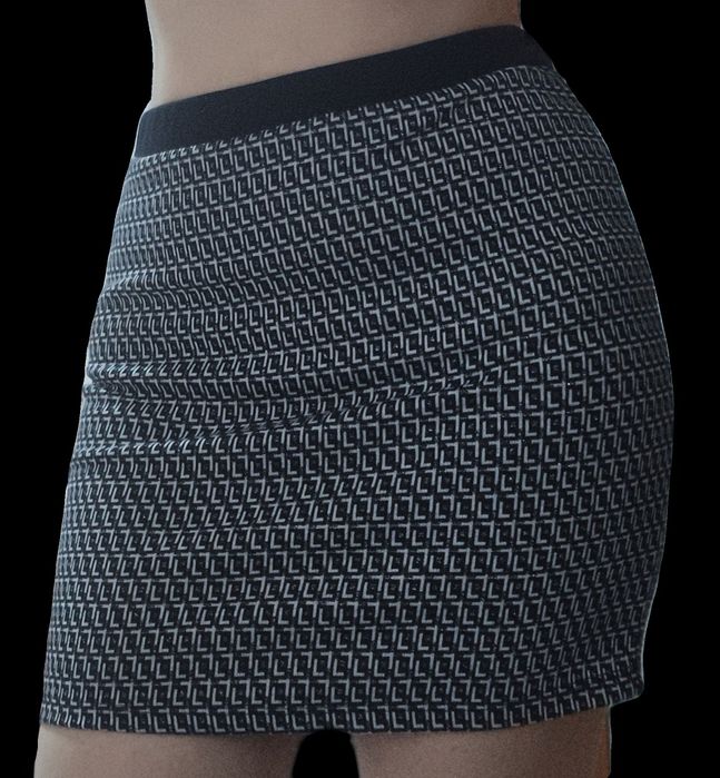 Fustă scurtă cu sclipici