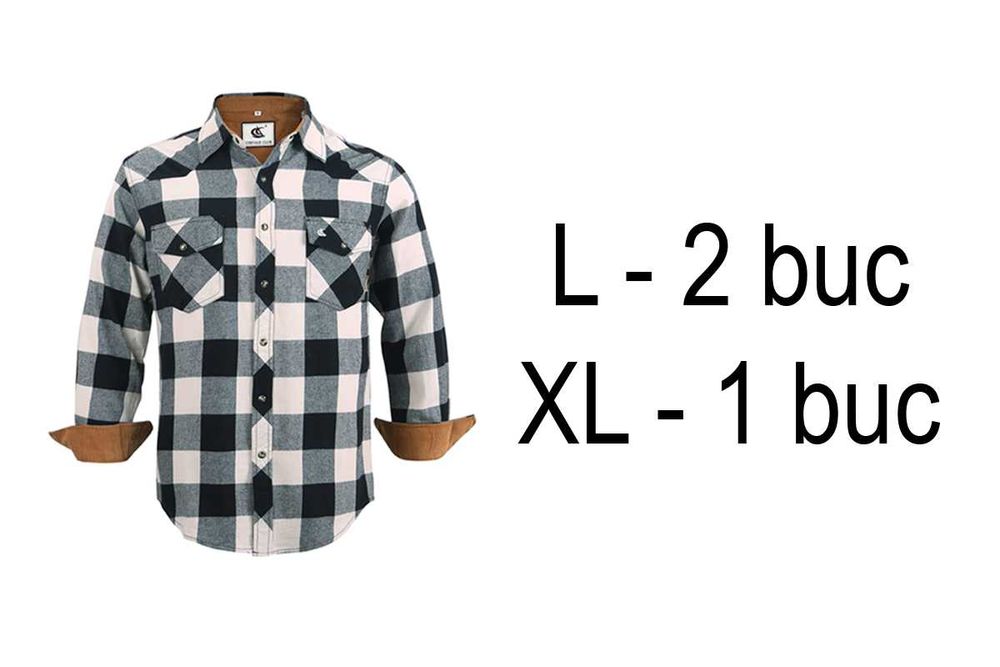 Cămăși cu mânecă lungă, Lumberjack, căptușite în carouri