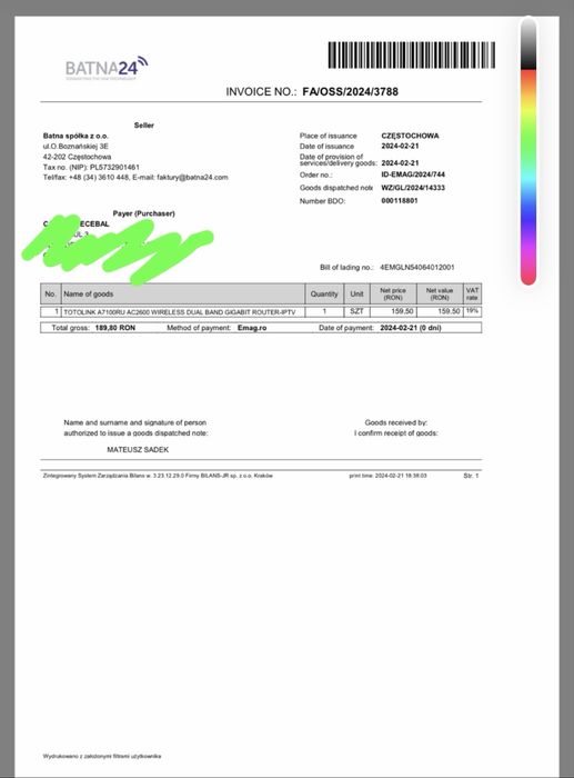 Router wifi TP link A7100RU