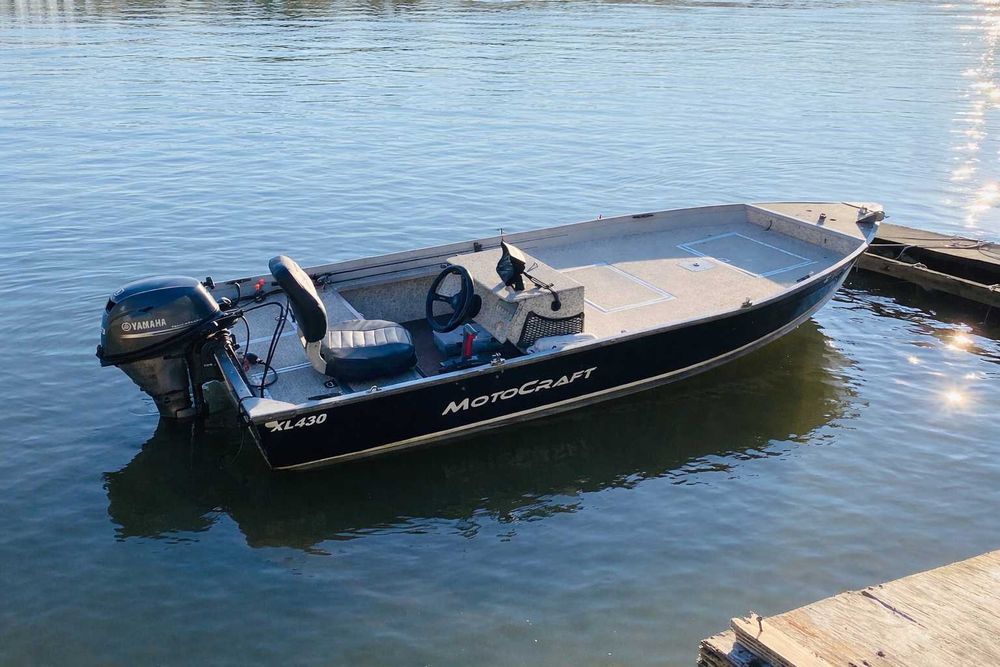 Barca aluminiu motocraft xl430 + yamaha f20 + peridoc + BONUS