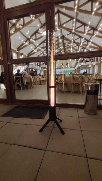 Incalzitoare pe peleti si glisiere aluminiu pentru terasa