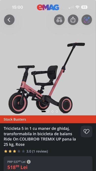 Tricicleta 5 in 1 COLIBRO