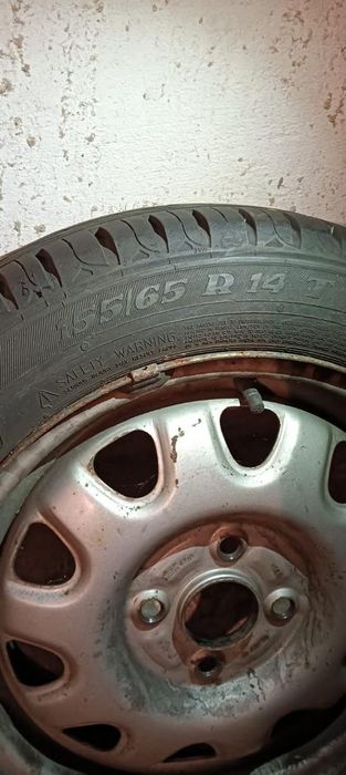 Vând 4 roti cu genti de vara 155/65/R14