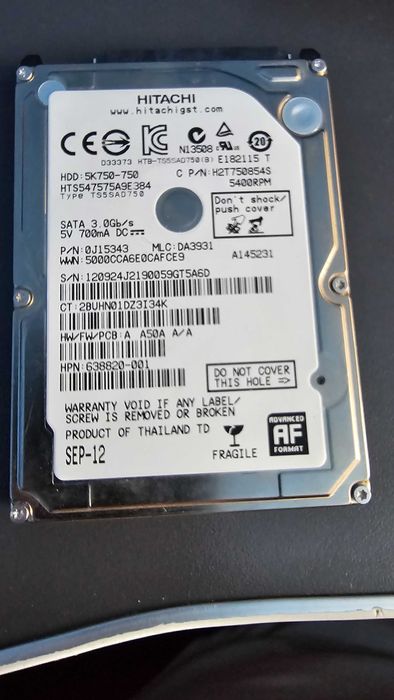 HDD SATA  pentru PC / Laptop de vanzare