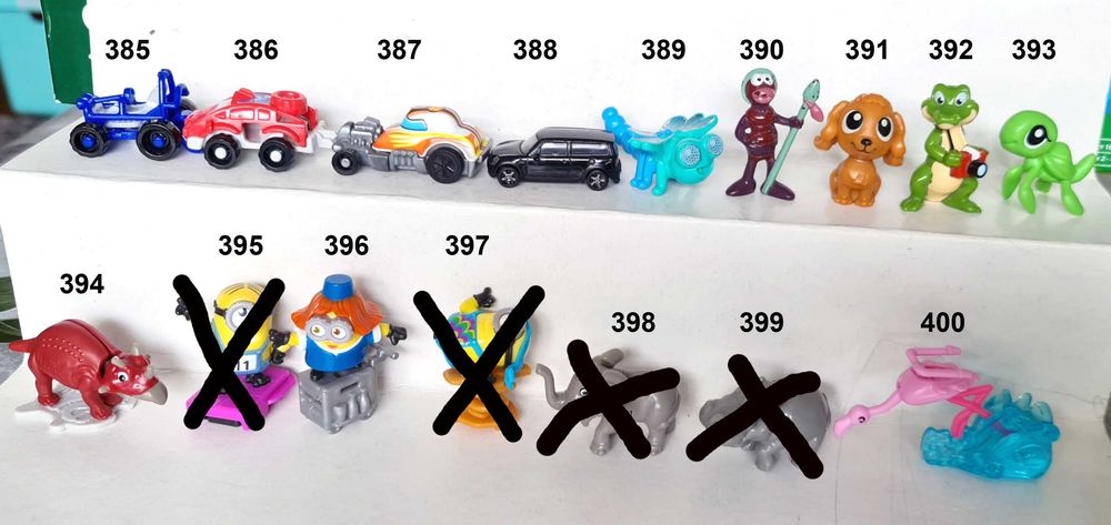 400 Киндер играчки от яйца Kinder Surprise