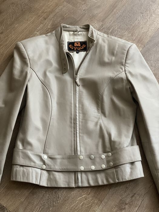 Естествена кожа дамско яке