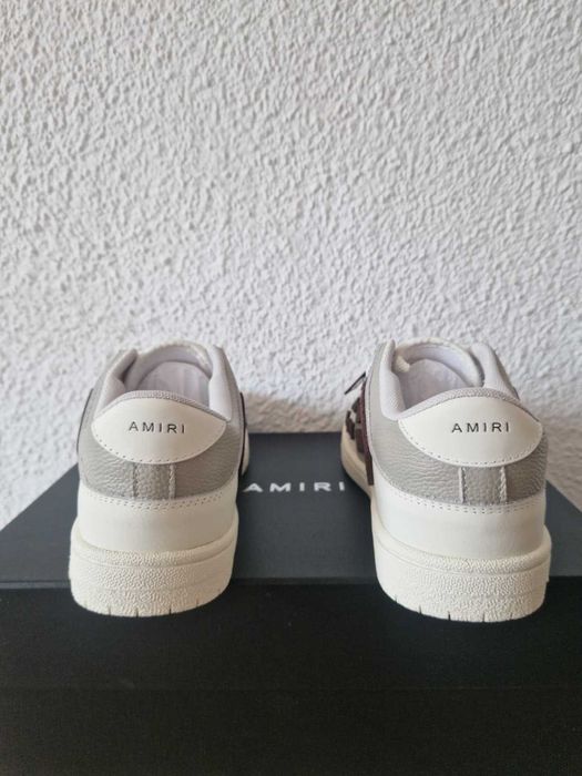 Adidasi AMIRI Skeleton albi maro 43