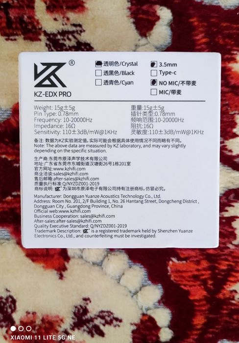 Casti KZ EDX pro