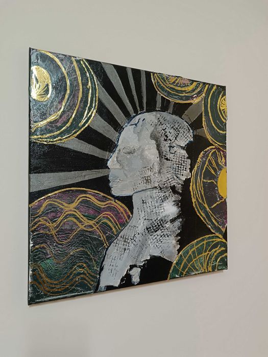 Картина златист релеф