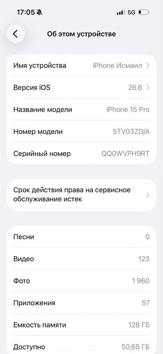 Iphone 15 pro 128
