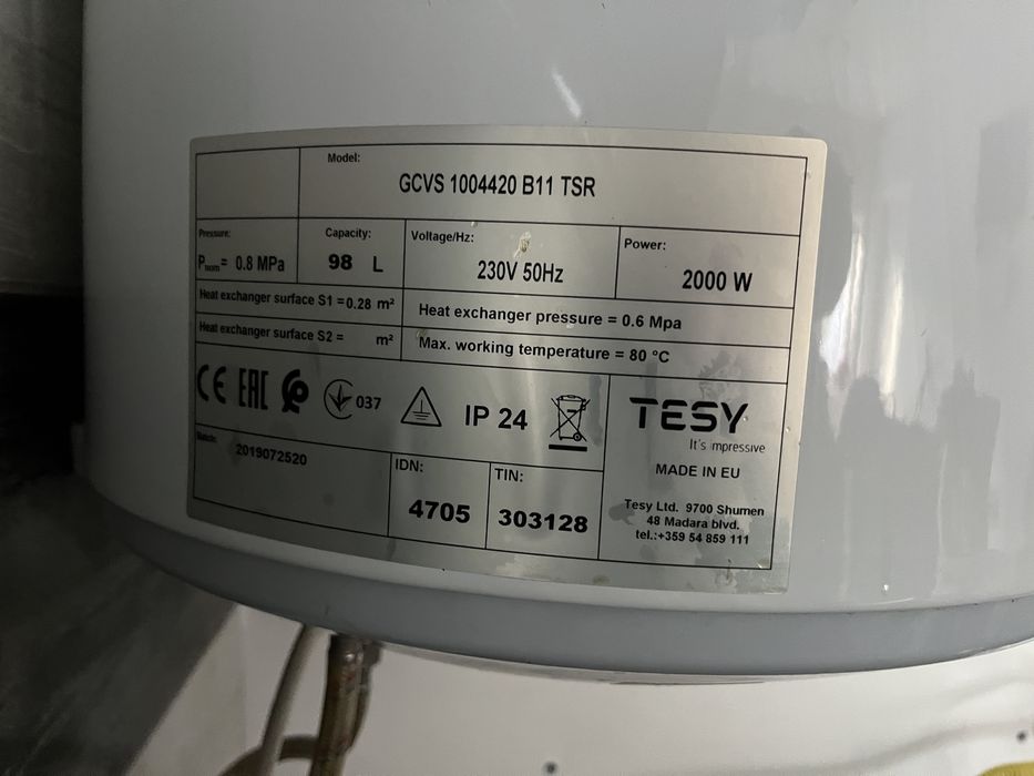 Boiler Termoelectric TESY