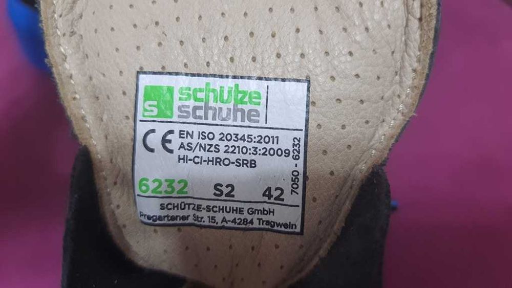 Pantofi piele hidrofoba Schulze ASPHALT Profi S2 gen UVEX marimea 41,5