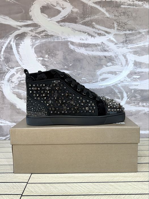 Christian Louboutin High Black Silver Accents