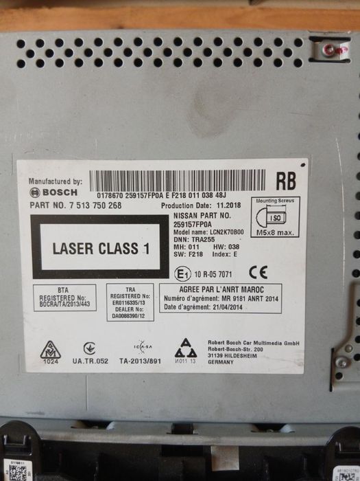 Display/ Navigatie Nissan Qashqai Ii J11, J11_ 2013 - > 259157Fp0A