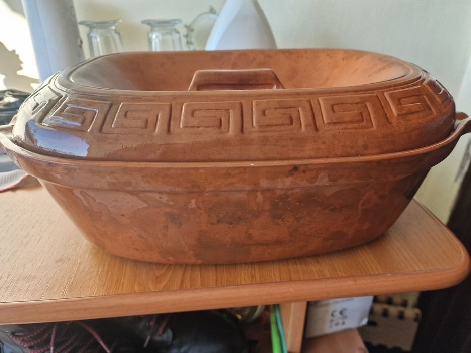 Vas roman cu capac, Kadax, Augustus, Lut, Oval,