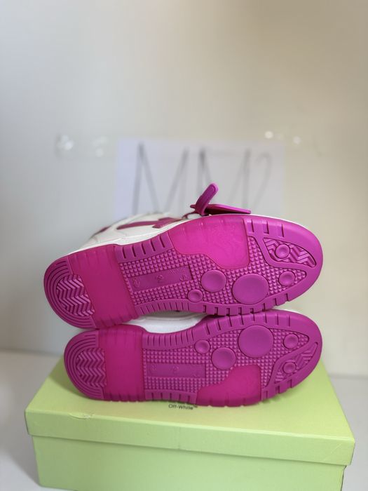 Adidasi Off-White Out Of Office 'White Fuchsia'  Lace-Up Sneakers