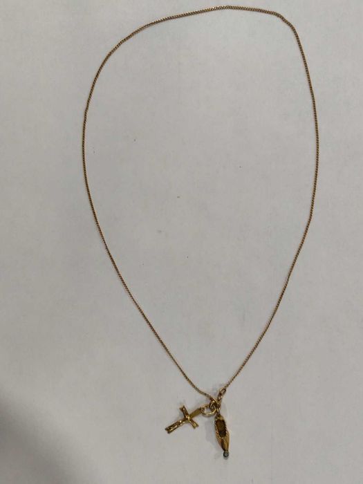 Златен синджир 14к с висулки