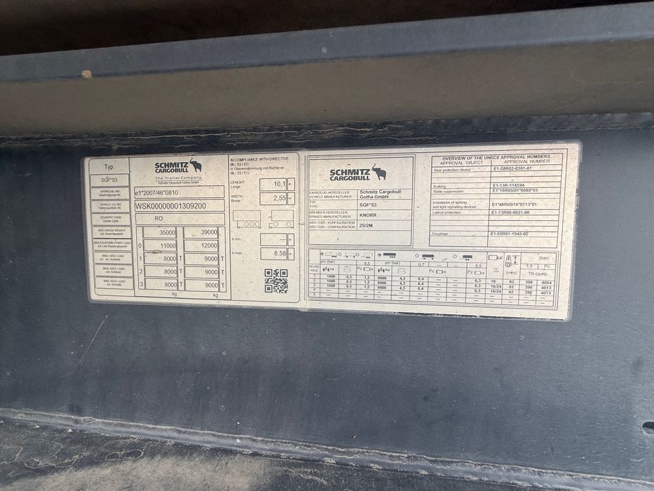 Schmitz Cargobull Bena 24mc3