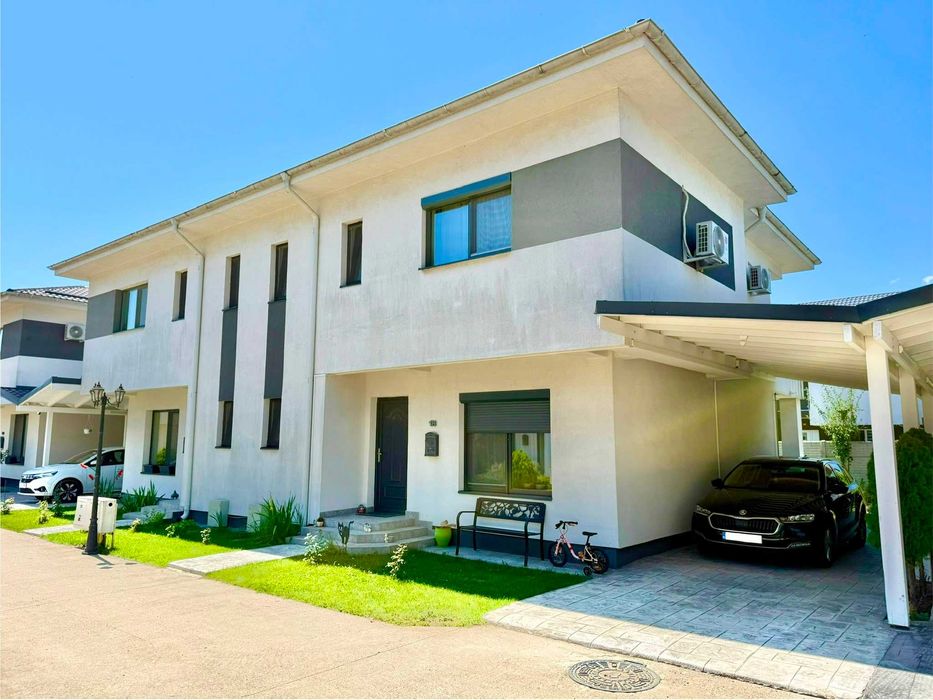 Duplex modern, curte proprie și 2 locuri de parcare — complex rezidențial privat, Str. Parfumului, Bragadiru