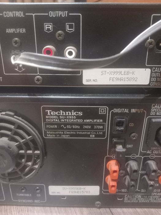 Ampluficator Technics SU-X955 și Tuner ST-X999L +  Telecomanda