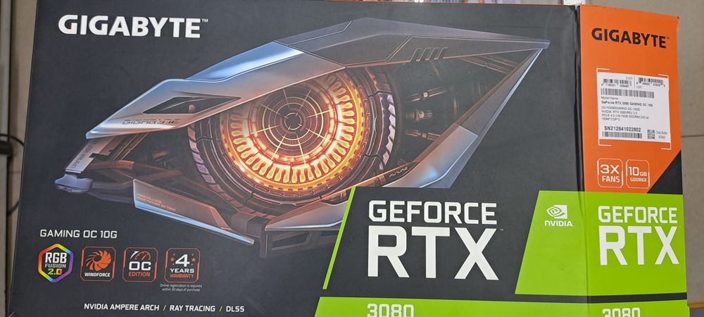 GeForce GTX 3080 10G Gigabyte