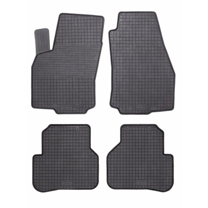 Set covorase auto din cauciuc Citroen Nemo 202017, Fiat Fiorino 3 din 20, Peugeot Bipper 20, Fiat Qubo 202020 presuri BestAutoVest, negre, 4 buc