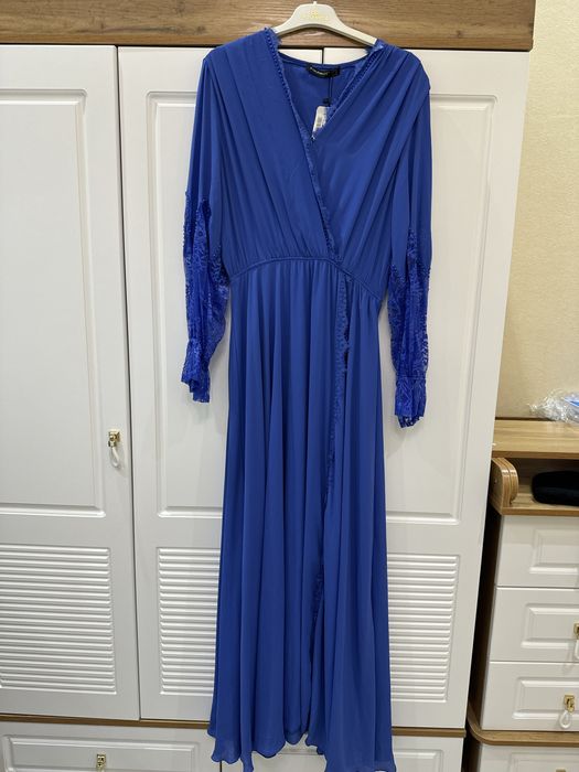 платье электро синее