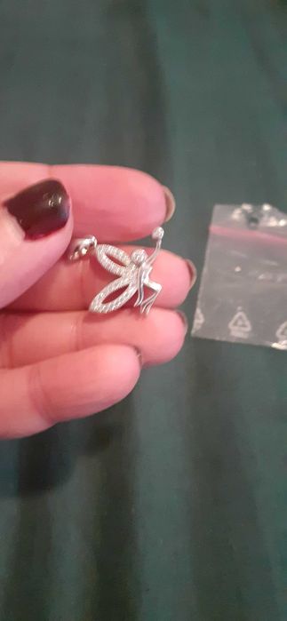 Set argint pandant si cercei zane