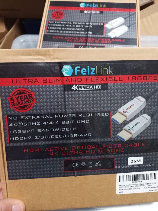 Cablu HDMI Feizlink Sigilat Fiber Cable 25M - 18GBPS - 4K 69Hz