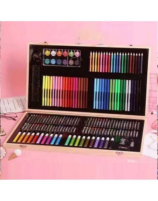 Комплект за рисуване от 180 части - моливи, флумастери