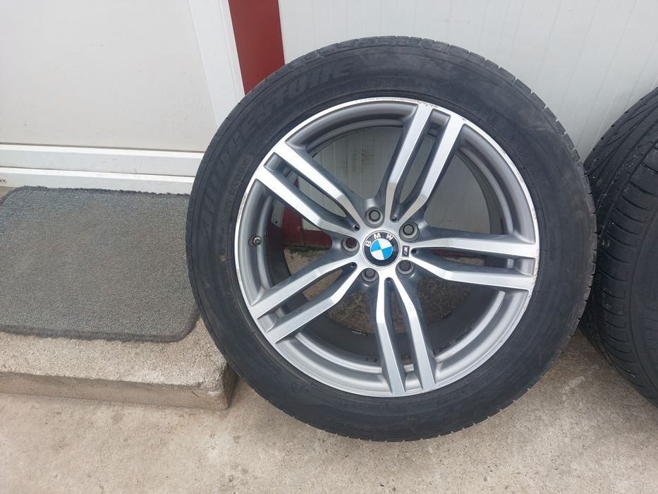 Set jante din aluminiu r19 BMW M Performance Double Spoke Style 623M / DOUA LATIMI / 5x120 / anvelope vara RSC 255 50 r19 si 285 45 r19 Bridgestone