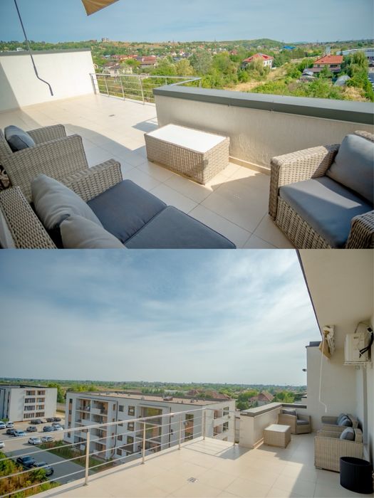 Inchiriez apartament 3 camere tip Penthouse