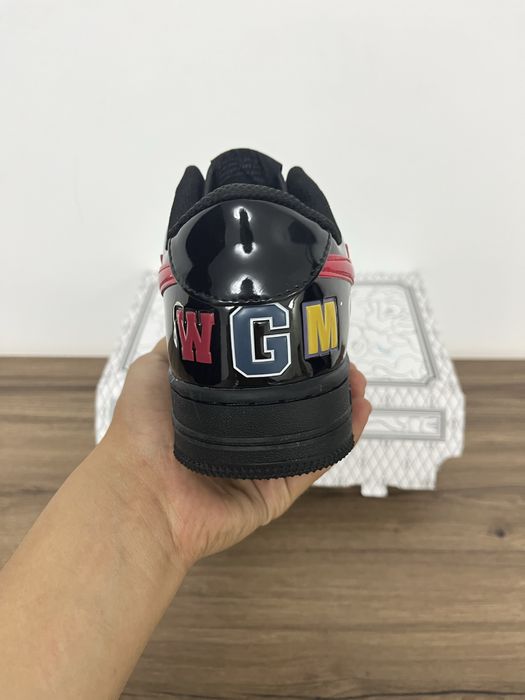 Adidasi A Bathing Ape Bape Sta Low în varianta de culoare "Shark Black".marimea 42