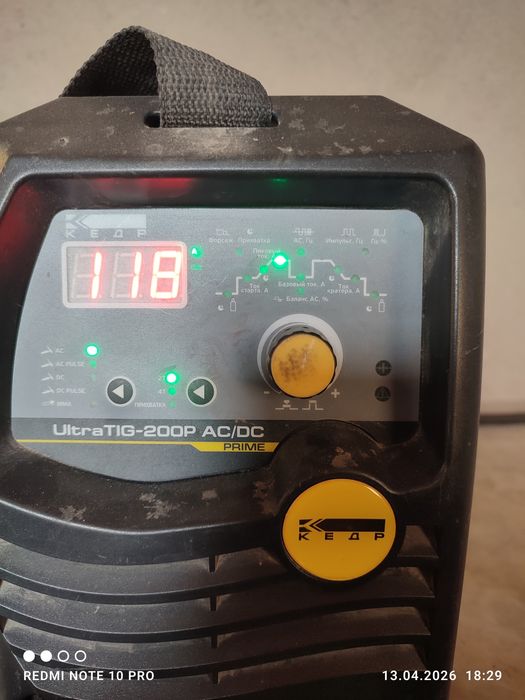 Аргон сварка апарат кедр tig-200p AC DC.