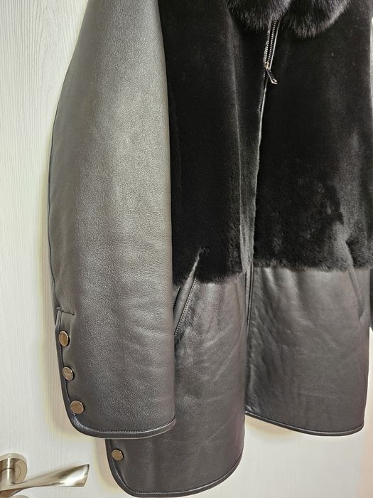 Агнешки кожух с гарнитура от лисица