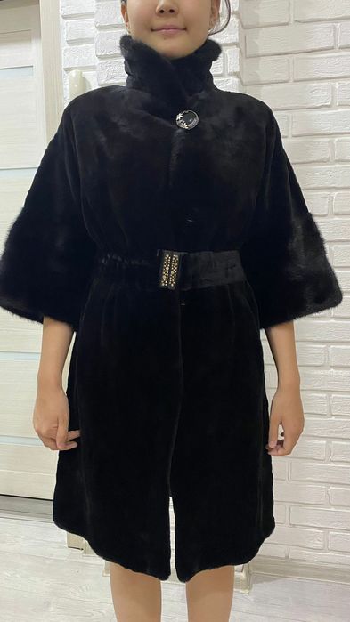 Шуба норковая черная