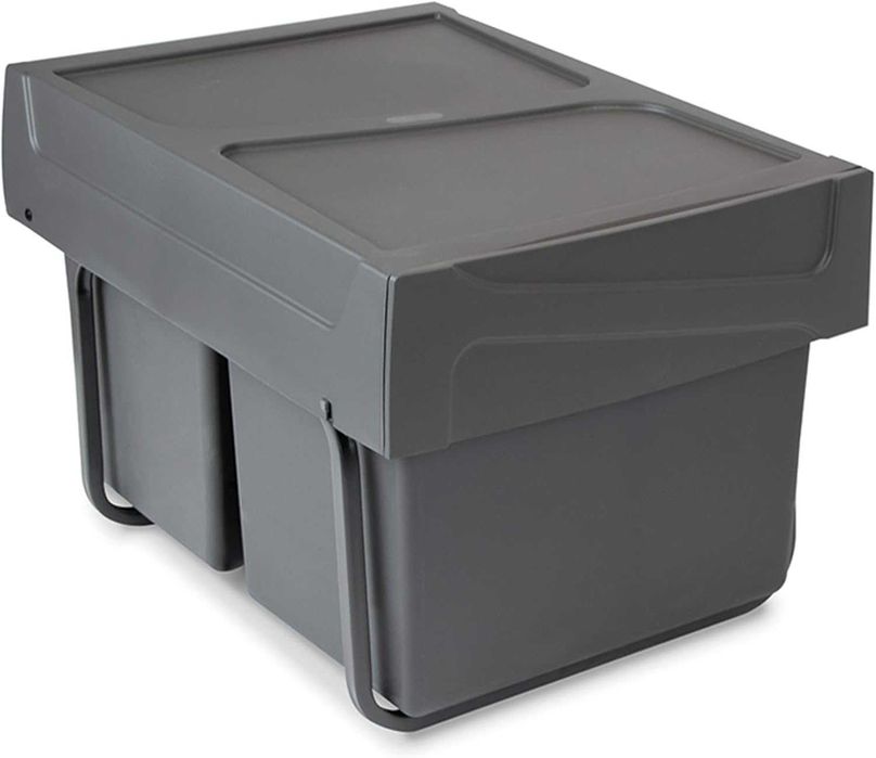 Кош за кухненски отпадъци Emuca с долно закрепване, капацитет 2 x 15 л