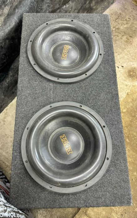 Сабвуфер EDGE 2×12 + ARIA AP-D2000…2000W + короб.