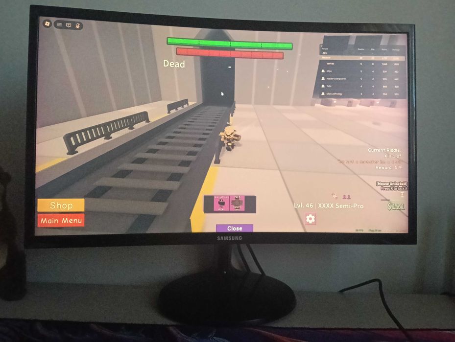 Monitor curbat Samsung