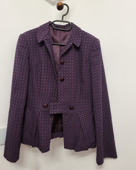 Stefanel, sacou office din bumbac 50%, captusit, Masura 40