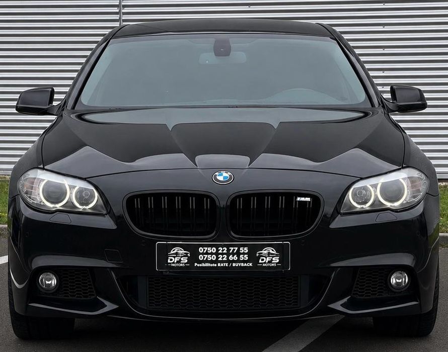 Vand BMW Seria 5 F10 2.0D inmatriculata RO automata M Pachet interior full piele negru impecabila rate leasing finantare urgent tva inclus deductibil