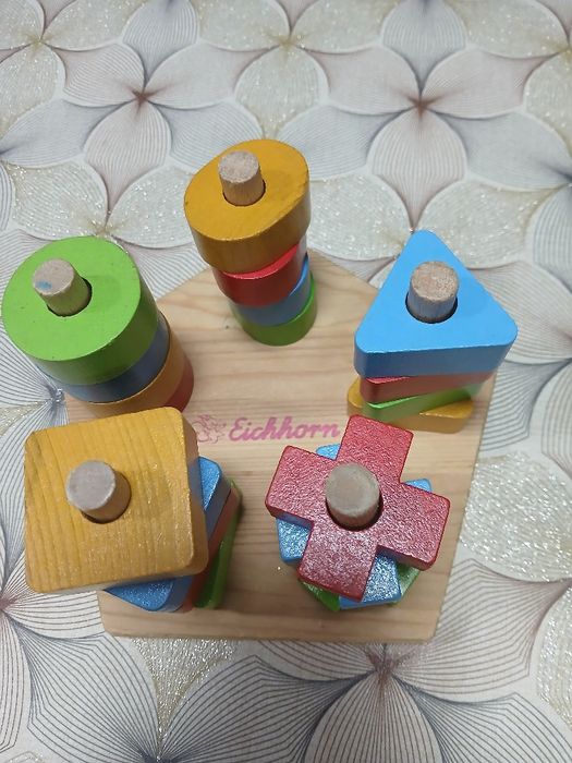 Дървена низанка за 1+