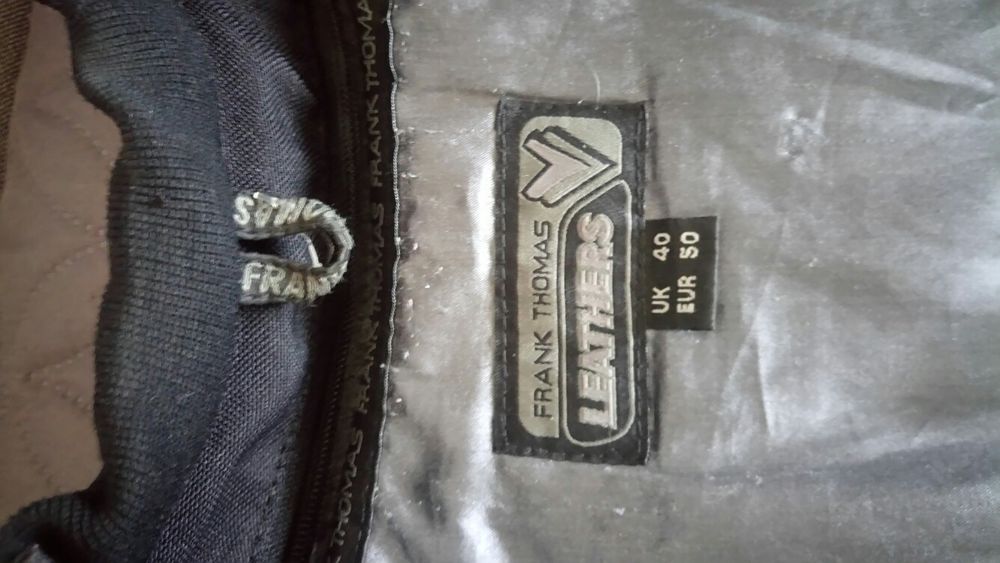 Кожено яке с протектори Frank Thomas