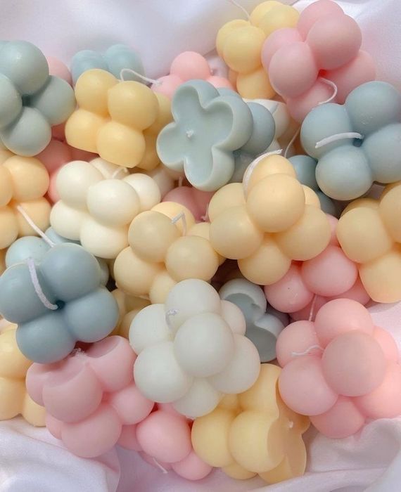 Бъбъл свещи за декорация