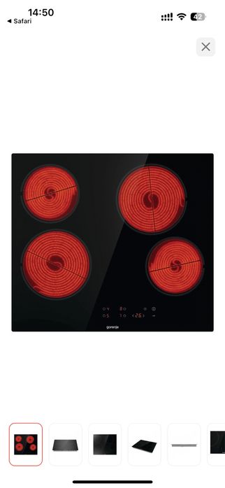 Варочная поверхность Gorenje ECT64BSCE черный