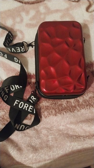 Маленький клатч сумочка бордовый